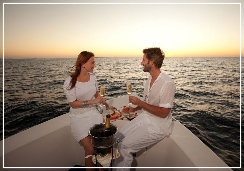 Romantic Dinner on the Ship