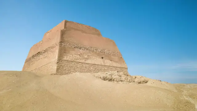 The Meidum Pyramid was built during the Old Kingdom during the reign of King Sneferu.