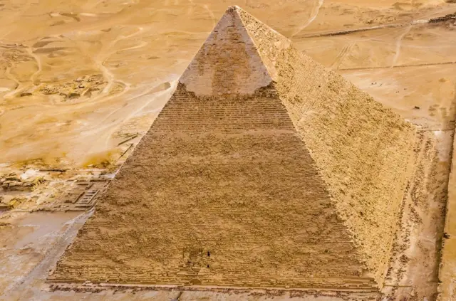 Aerial photo of the pyramid of King Khafre